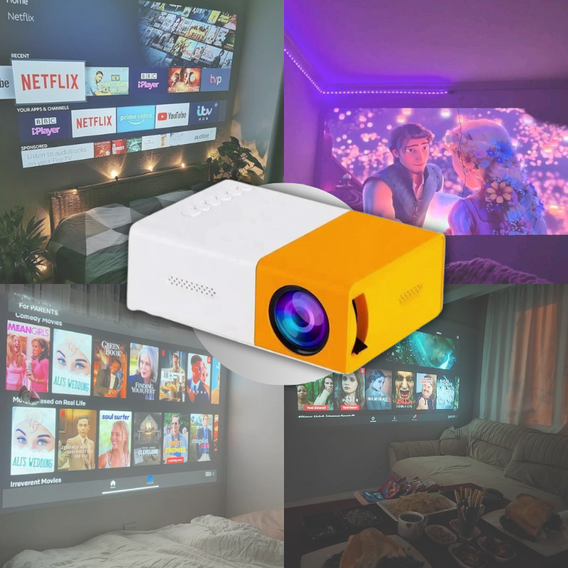 Magic Vision™ Mini Proyector LED Portatil 4K 🍿📽️