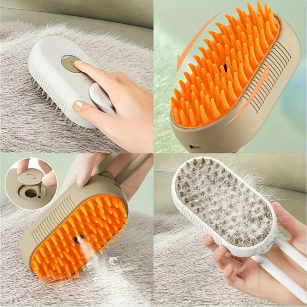 Pet Brush™️ Cepillo Con Vapor Para Mascotas⚡️35%OFF⚡️OFERTA⚡️